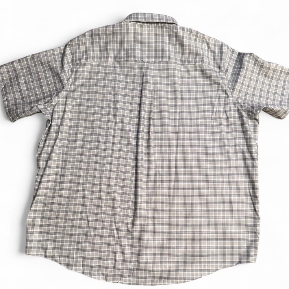 Cabelas Short Sleeve Button Up Shirt Mens Size 4XLT Plaid - Picture 3 of 4